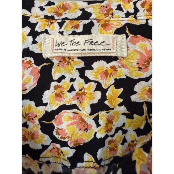 Free People Highlander Blouse in Dark Combo Size M - Picture 9 of 12